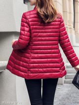 Band Collar Plain Coat