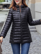 Band Collar Plain Coat