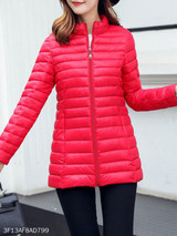 Band Collar Plain Coat
