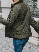 Band Collar Plain Coat