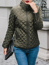 Band Collar Plain Coat