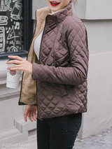 Band Collar Plain Coat