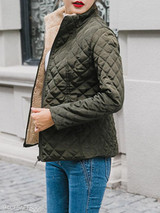 Band Collar Plain Coat