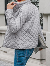 Band Collar Plain Coat