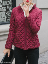 Band Collar Plain Coat