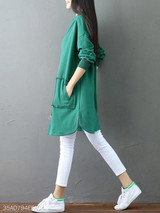 Band Collar Plain Trench Coat