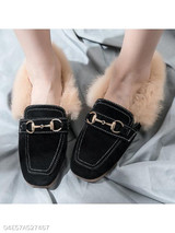 Plain Flat Velvet Round Toe Date Office Comfort Flats