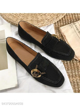 Plain Flat Velvet Round Toe Date Office Comfort Flats