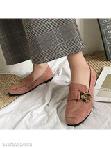 Plain Flat Velvet Round Toe Date Office Comfort Flats