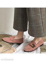 Plain Flat Velvet Round Toe Date Office Comfort Flats