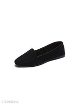 Plain Flat Velvet Round Toe Casual Date Comfort Flats