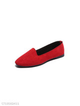 Plain Flat Velvet Round Toe Casual Date Comfort Flats
