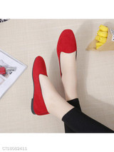 Plain Flat Velvet Round Toe Casual Date Comfort Flats