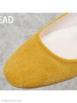 Plain Flat Velvet Round Toe Casual Date Comfort Flats