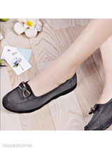 Plain Flat Velvet Round Toe Casual Date Comfort Flats