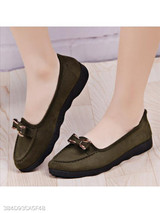 Plain Flat Velvet Round Toe Casual Date Comfort Flats