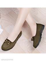 Plain Flat Velvet Round Toe Casual Date Comfort Flats