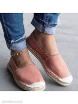 Plain Flat Velvet Round Toe Casual Date Comfort Flats