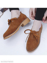 Plain Flat Velvet Criss Cross Round Toe Date Comfort Flats