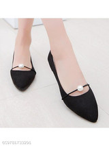 Plain Flat Velvet Point Toe Basic Flat & Loafers