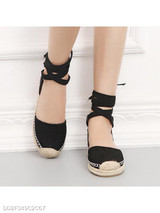 Plain Flat Velvet Ankle Strap Round Toe Casual Date Flat Sandals