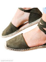 Plain Flat Velvet Ankle Strap Round Toe Casual Date Flat Sandals