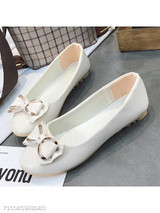 Plain Flat Round Toe Date Comfort Flats