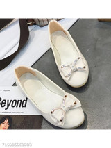 Plain Flat Round Toe Date Comfort Flats