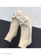 Plain Flat Round Toe Date Comfort Flats