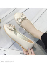 Plain Flat Round Toe Date Comfort Flats