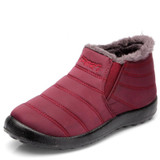 Plain Flat Round Toe Casual Ankle Flat Boots