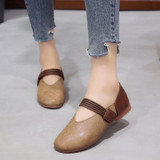 Plain Flat Round Toe Casual Date Comfort Flats
