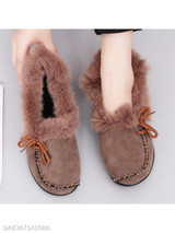 Plain Flat Round Toe Casual Date Comfort Flats