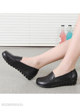 Plain Flat Round Toe Casual Date Comfort Flats