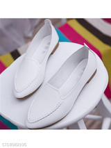 Plain Flat Point Toe Casual Comfort Flats