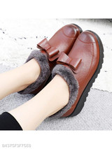 Plain Flat Round Toe Casual Outdoor Ankle Flat Boots