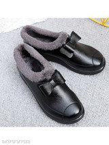 Plain Flat Round Toe Casual Outdoor Ankle Flat Boots