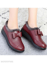 Plain Flat Round Toe Casual Outdoor Ankle Flat Boots