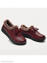 Plain Flat Round Toe Casual Outdoor Ankle Flat Boots