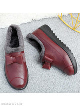 Plain Flat Round Toe Casual Outdoor Ankle Flat Boots