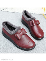 Plain Flat Round Toe Casual Outdoor Ankle Flat Boots