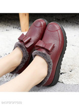 Plain Flat Round Toe Casual Outdoor Ankle Flat Boots