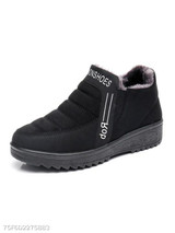 Plain Flat Round Toe Casual Outdoor Ankle Flat Boots