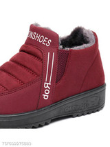 Plain Flat Round Toe Casual Outdoor Ankle Flat Boots