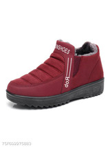 Plain Flat Round Toe Casual Outdoor Ankle Flat Boots