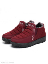 Plain Flat Round Toe Casual Outdoor Ankle Flat Boots
