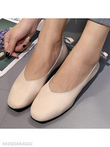 Plain Flat Round Toe Casual Date Office Flat & Loafers