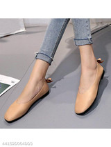 Plain Flat Round Toe Casual Date Office Flat & Loafers