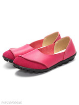 Plain Flat Round Toe Casual Flat & Loafers