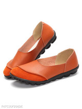 Plain Flat Round Toe Casual Flat & Loafers